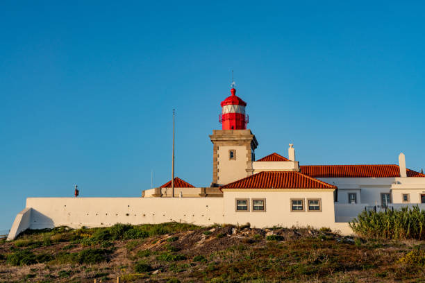 Cabo da Roca Lighthouse at dusk, Sintra, Portugal.