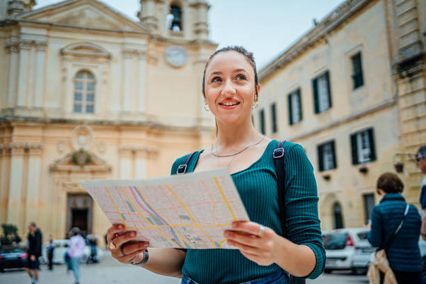 istock Female tourist in Mdina, Malta 2008040134