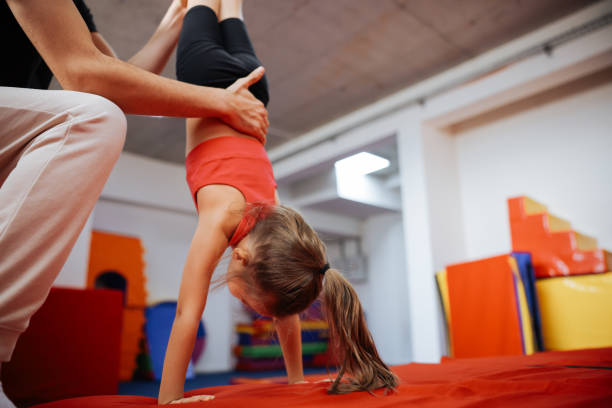 istock Happy girl during corrective gymnastics 2008111184