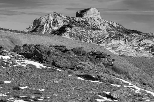 istock Classic Black and White Desert Mountain Landscape 2008112303