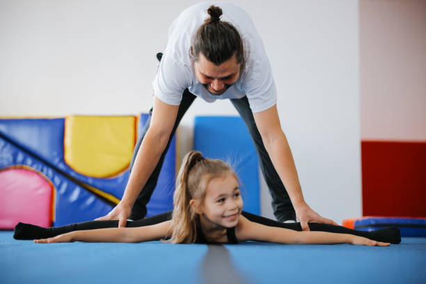 istock Happy girl during corrective gymnastics 2008138572