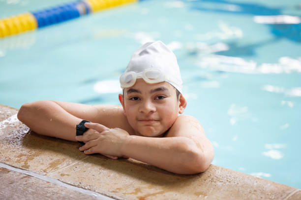 istock Portrait of a Boy Practicing Swimming 2008165844