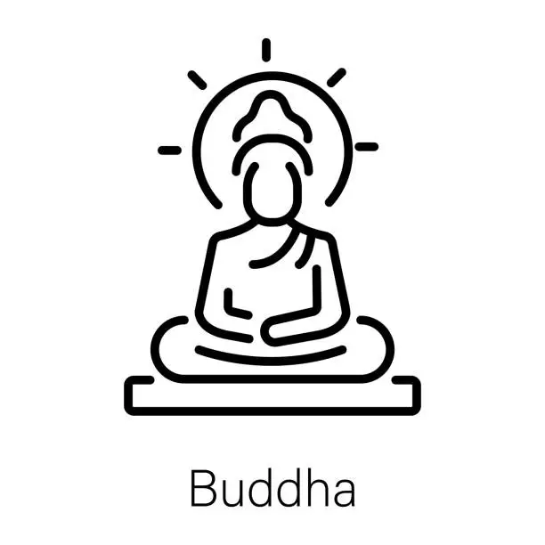 Vector illustration of Buddha