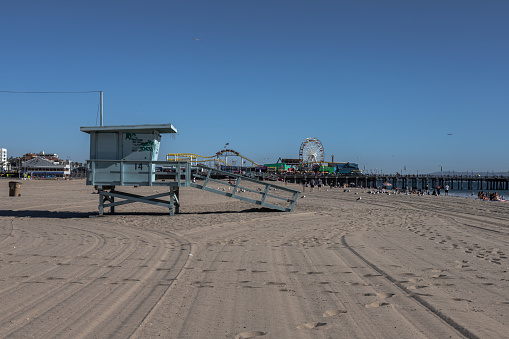 Santa Monica beach in Los Angeles , California