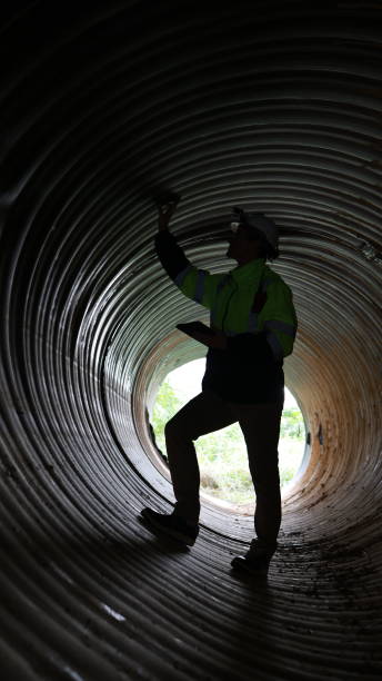 istock The Specialist infrastructure works at Modern water supply and sewerage systems. Underground pipeline works. Water supply and wastewater disposal of a residential city. Close-up of underground utilities 2008254882