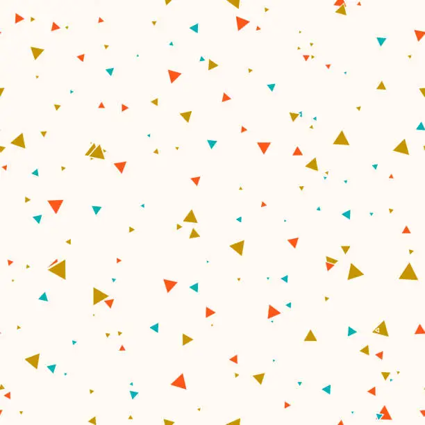 Vector illustration of Triangle seamless geometric pattern. Geometric background, texture, wallpaper, card, wrapping paper, textile, fabric.,