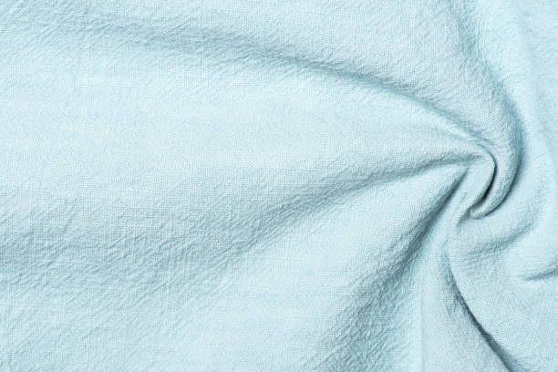istock Background of light blue fabric with folds, textured background 2008303151