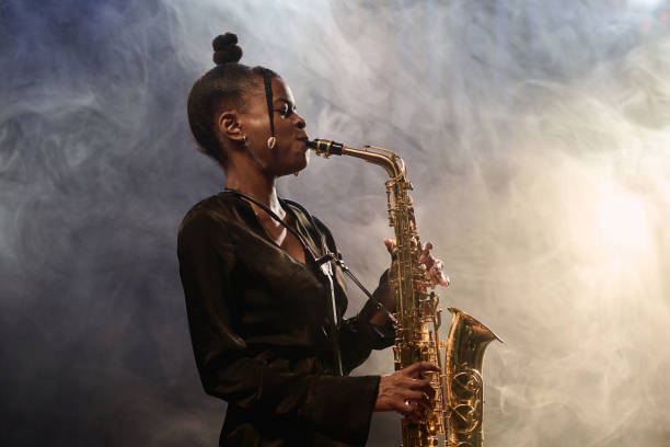 istock Talented Black Woman Playing Saxophone 2008322825