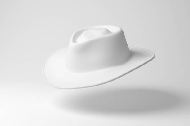 A Stack of Western Style Cowboy Hats on a Rack for Sale