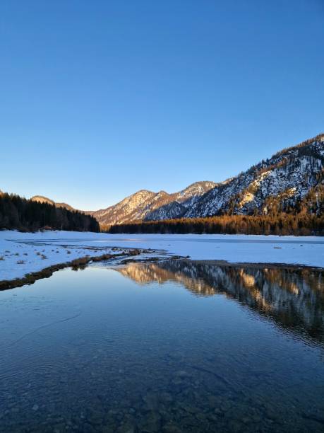 istock lake Mittersee near Ruhpolding Bavaria in wintertime 2008343125