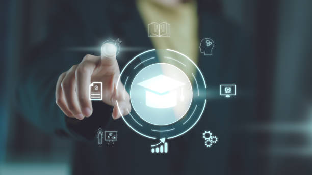 istock Education Distance E-learning Online Learning Personal development concept. Concept of Online education. woman use Online education training and e-learning webinar on internet for personal development 2008376134
