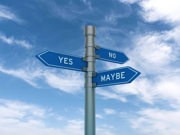 istock Directional Sign with Yes No Maybe Words 2008404273
