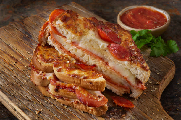 istock Crispy Air Fried Pepperoni Pizza Toastie 2008437274