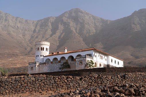 The shrouded in legend Casa de los Winter in Cofete, Jandia, Fuerteventura, Canary Islands.