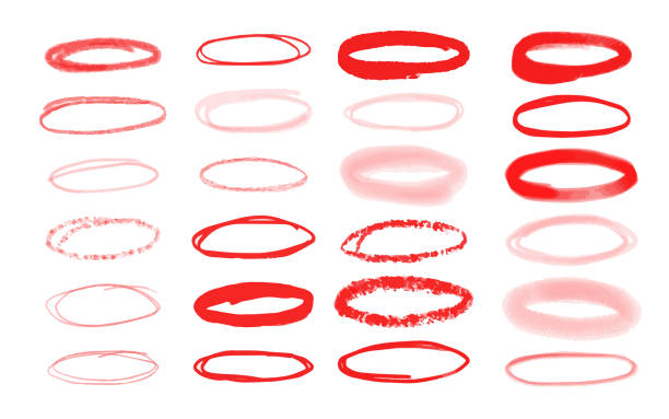 istock Set of hand-drawn highlighting brush elements. Sketched set for presentation and social media. 2008494573