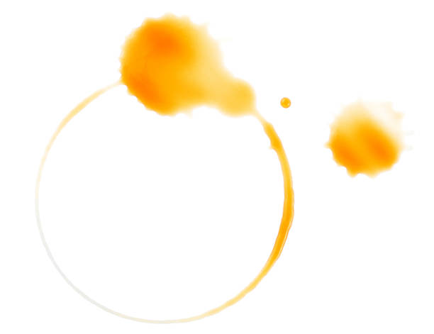 istock Coffee cup stain isolated on a white background, view from above. 2008592236