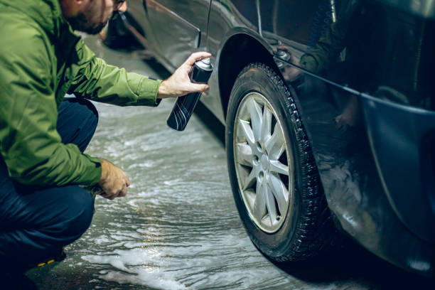 istock The washing process on a self service car wash 2008672797