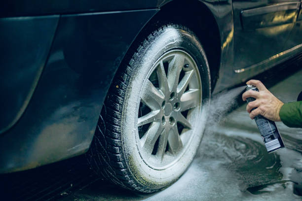 istock The washing process on a self service car wash 2008675383