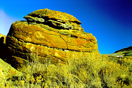 Red Rock Coulee in 1997. From old film stock.