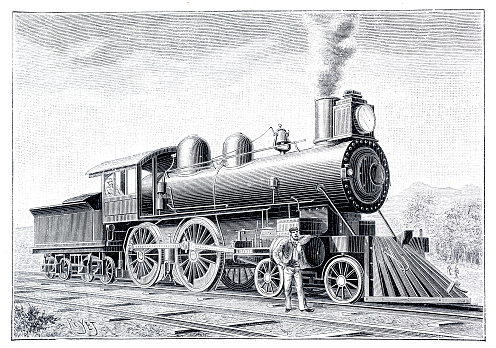 High Speed train USA engraving 1892
Original edition from my own archives
Source : 1892 Ilustración Artística