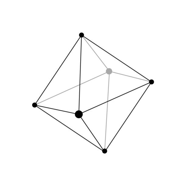 Abstract Geometric Network Structure on White Background Abstract Geometric Network Structure on White Background. perimeter formula stock illustrations
