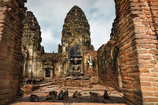 the Khmer Temples of Prsat Preah Vihear north of the town Sra Em in the province of Preah Vihear in Northwest Cambodia.  Cambodia, Sra Em, November, 2017,