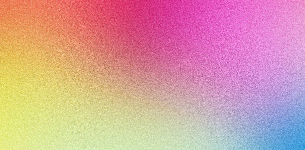 istock Retro grainy color gradient background pink blue yellow purple orange red noise texture banner 2009016377