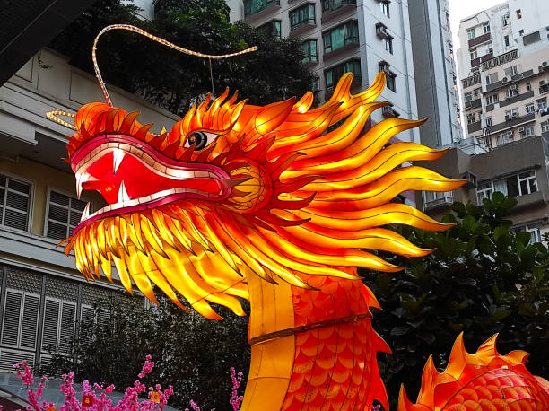 chinese street lamp at chinatown in Vancouver in Canada