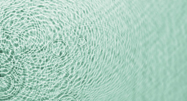 istock Water ripples on green background. Abstract water ripples texture. 2009187175
