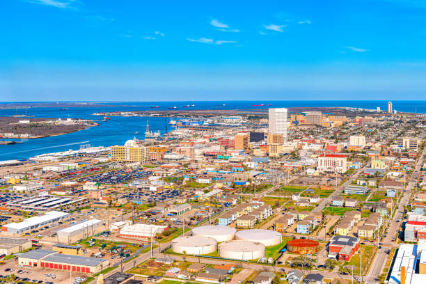 istock Galveston Cityscape Aerial 2009263283