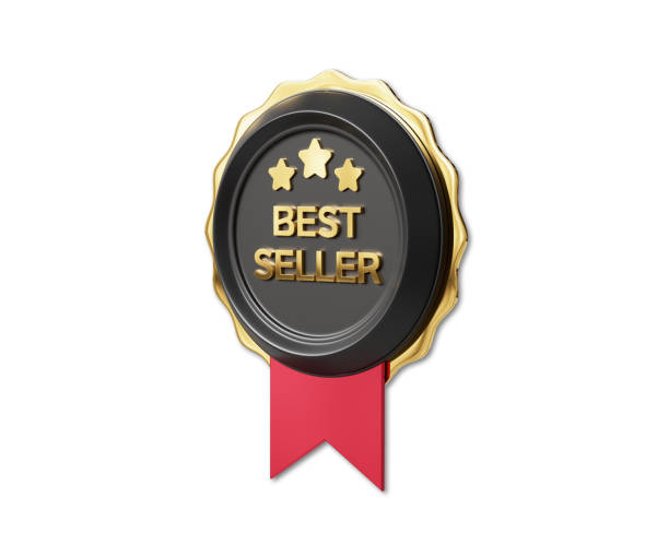Best Seller Badge. 3D Rendering