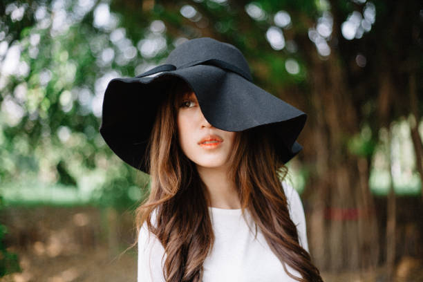 beautiful thai woman in the park