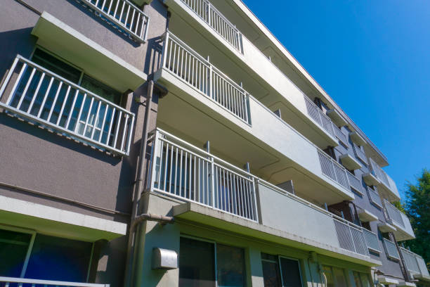 istock Landscape photography with an old housing complex 2009500792