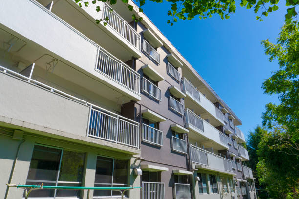 istock Landscape photography with an old housing complex 2009500794