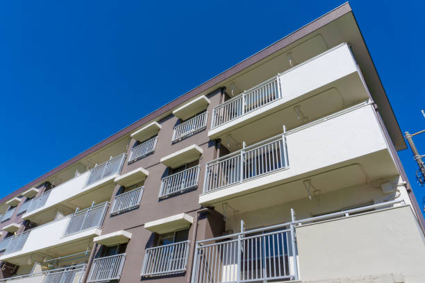 istock Landscape photography with an old housing complex 2009500803