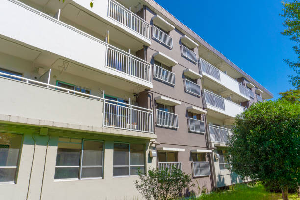 istock Landscape photography with an old housing complex 2009501108