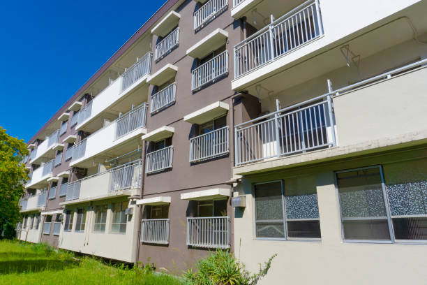istock Landscape photography with an old housing complex 2009501321