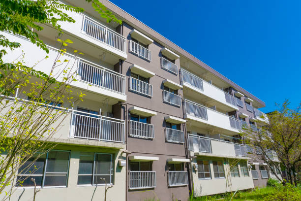 istock Landscape photography with an old housing complex 2009501322