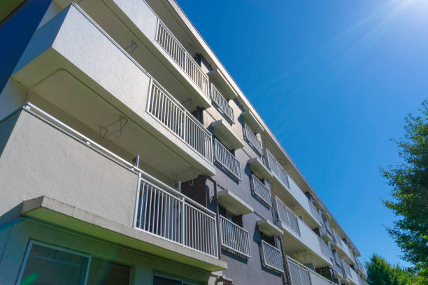 istock Landscape photography with an old housing complex 2009501331