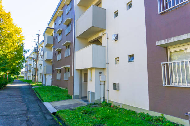 istock Landscape photography with an old housing complex 2009505034