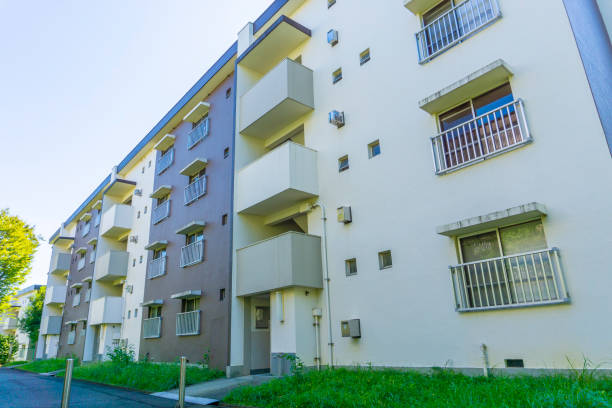 istock Landscape photography with an old housing complex 2009508743
