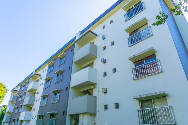 istock Landscape photography with an old housing complex 2009508758
