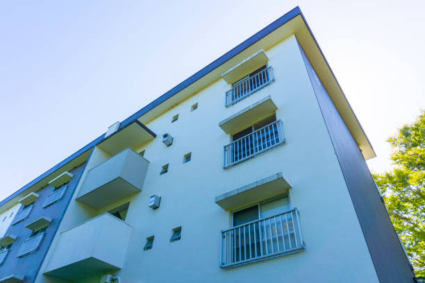istock Landscape photography with an old housing complex 2009515620