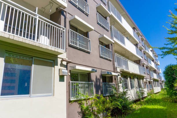 istock Landscape photography with an old housing complex 2009516684