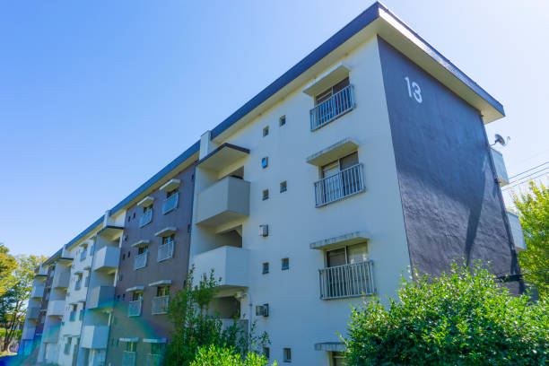 istock Landscape photography with an old housing complex 2009517747