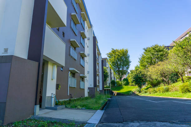 istock Landscape photography with an old housing complex 2009519709