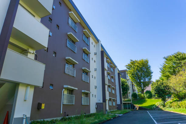 istock Landscape photography with an old housing complex 2009523484