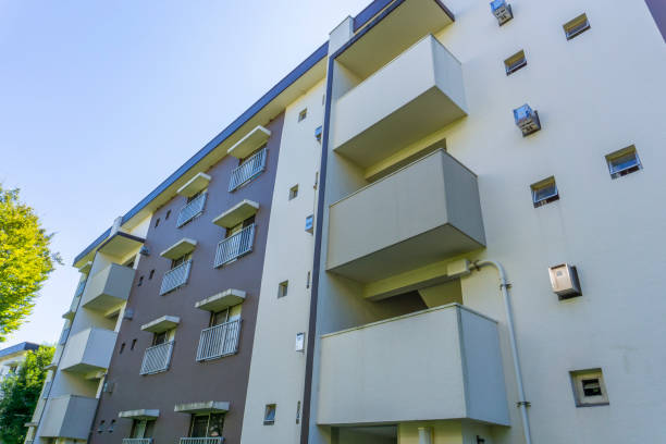 istock Landscape photography with an old housing complex 2009524563