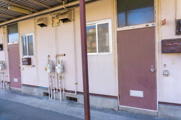 istock Landscape photography with an old housing complex 2009529764