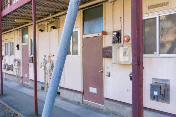 istock Landscape photography with an old housing complex 2009529768